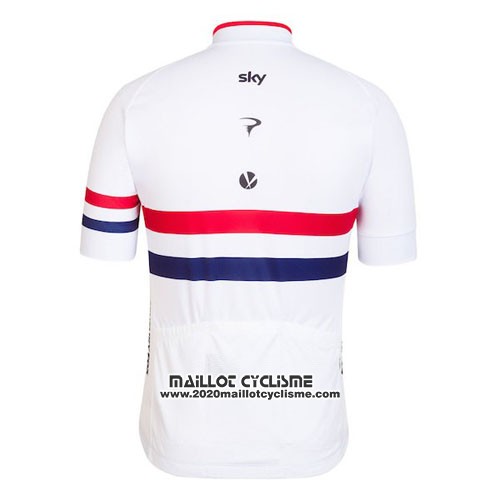 2016 Maillot Ciclismo France Rouge et Blanc Manches Courtes et Cuissard